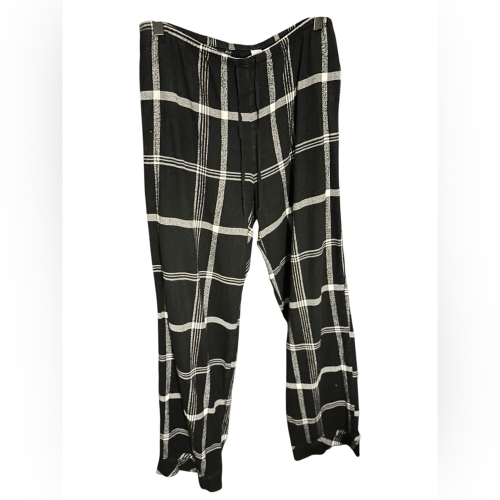 Victoria's Secret Black & White Plaid Loungewear Pajama Pants | Size Medium PJ